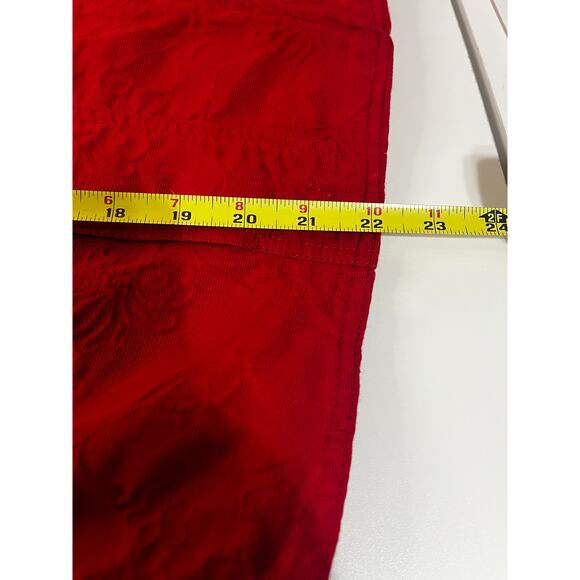 Jones New York Red Embroidered Zip Up Jacket- Womens Size large- EUC - Picture 5 of 5